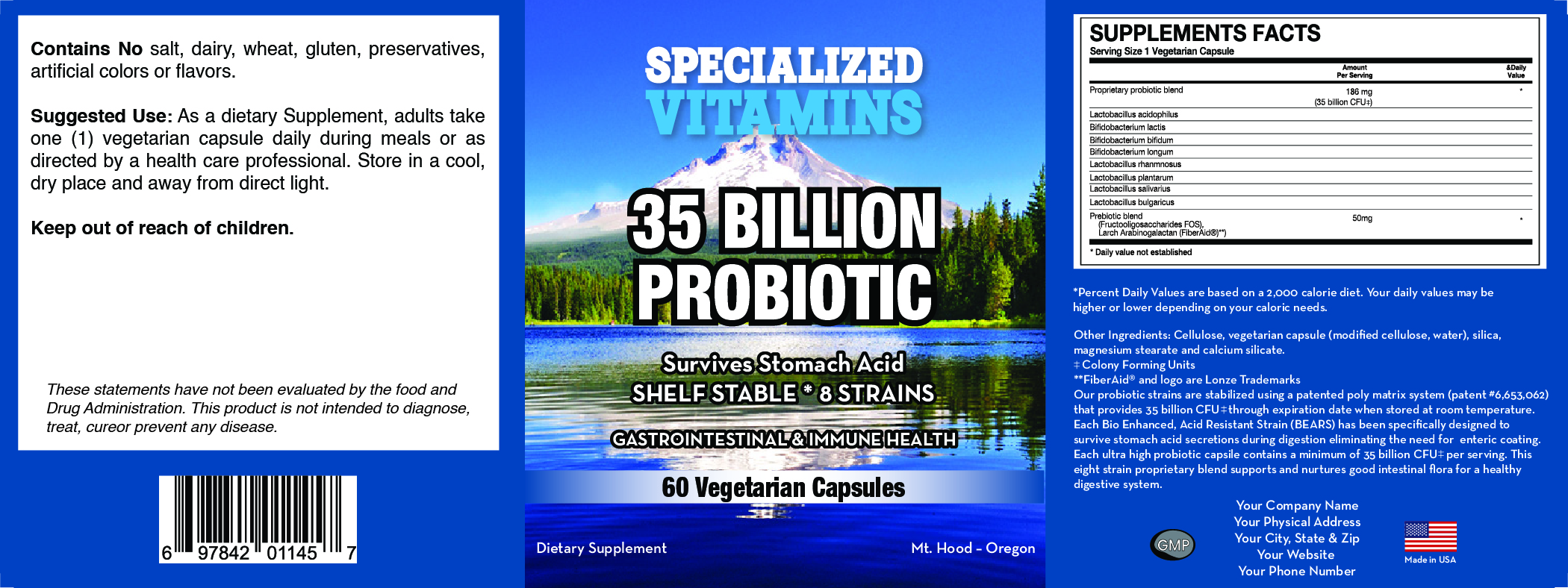 35 Billion Probiotic 60 Veg Caps