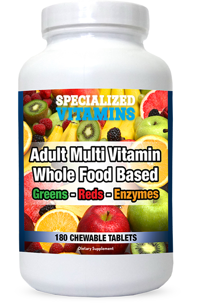 Adult Multi Vitamin Whole Food Based Chewables 180_