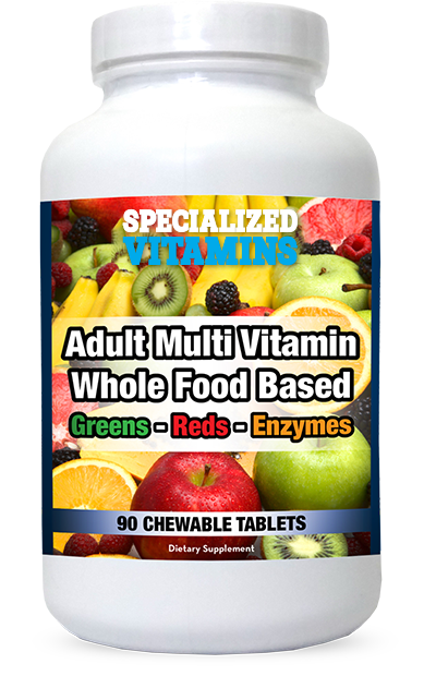 Adult Multi Vitamin Whole Food Based Chewables 90