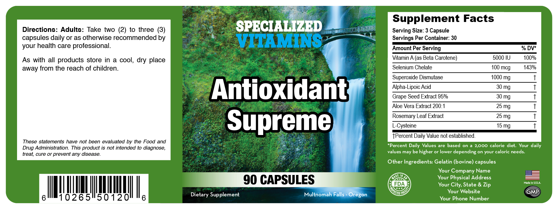 Antioxidant Supreme 90 Caps