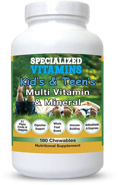 Kids and Teens Multivitamin Mineral 180 Chewables