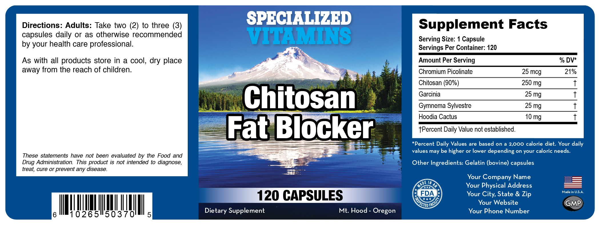 Chitosan Plus Fat Blocker 120 Caps