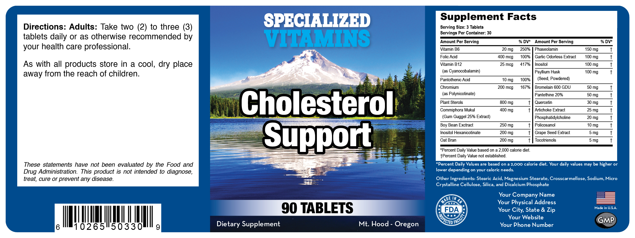 Cholesterol Support 90 Tabs