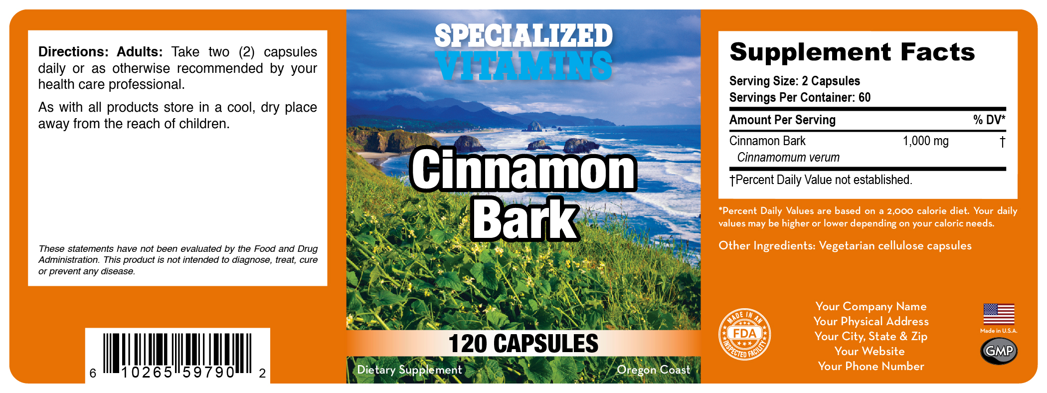 Cinnamon Bark 120 Caps