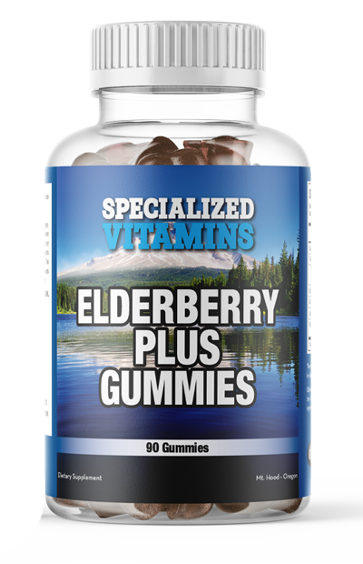 Elderberry Plus w/ Vitamin C and Zinc (Organic) – Vegetarian - 90 Gummies