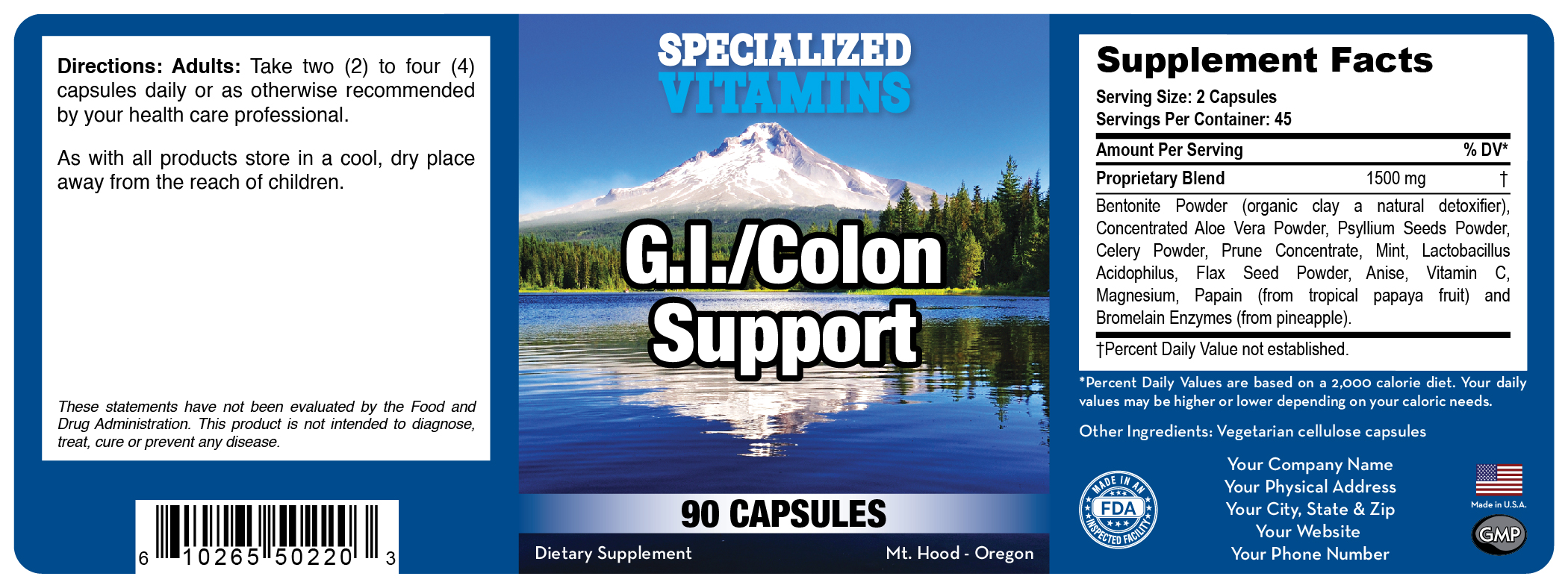 GI Colon Support 90 Caps