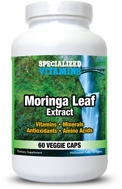 Moringa Leaf Extract 500 mg - Organic - 60 Veggie Caps
