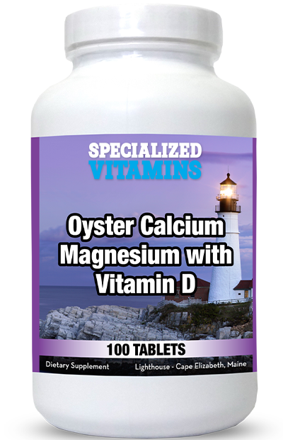 Oyster Calcium w Magnesium and Vitamin D – 100 Tabs