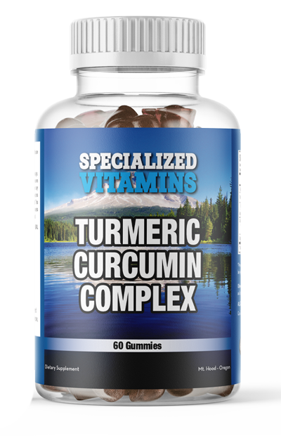 Turmeric Curcumin Complex w/ Ginger - Vegetarian - 60 Gummies