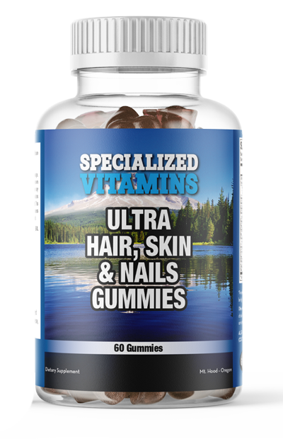 Ultra Hair, Skin, & Nails w/ COLLAGEN - Vegetarian - 60 Gummies