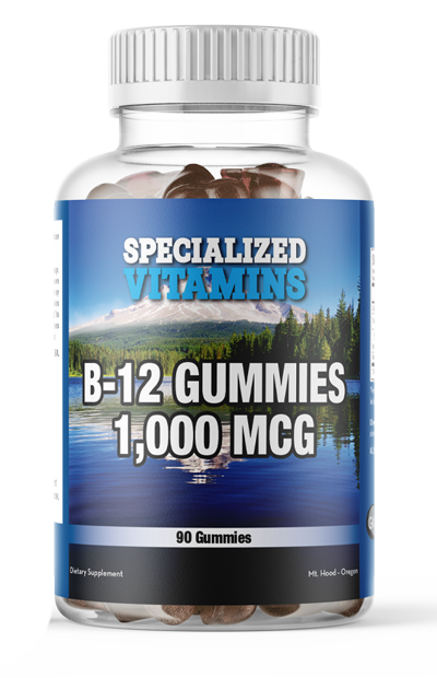 Vitamin B12 1,000 mcg. 90 Gummies