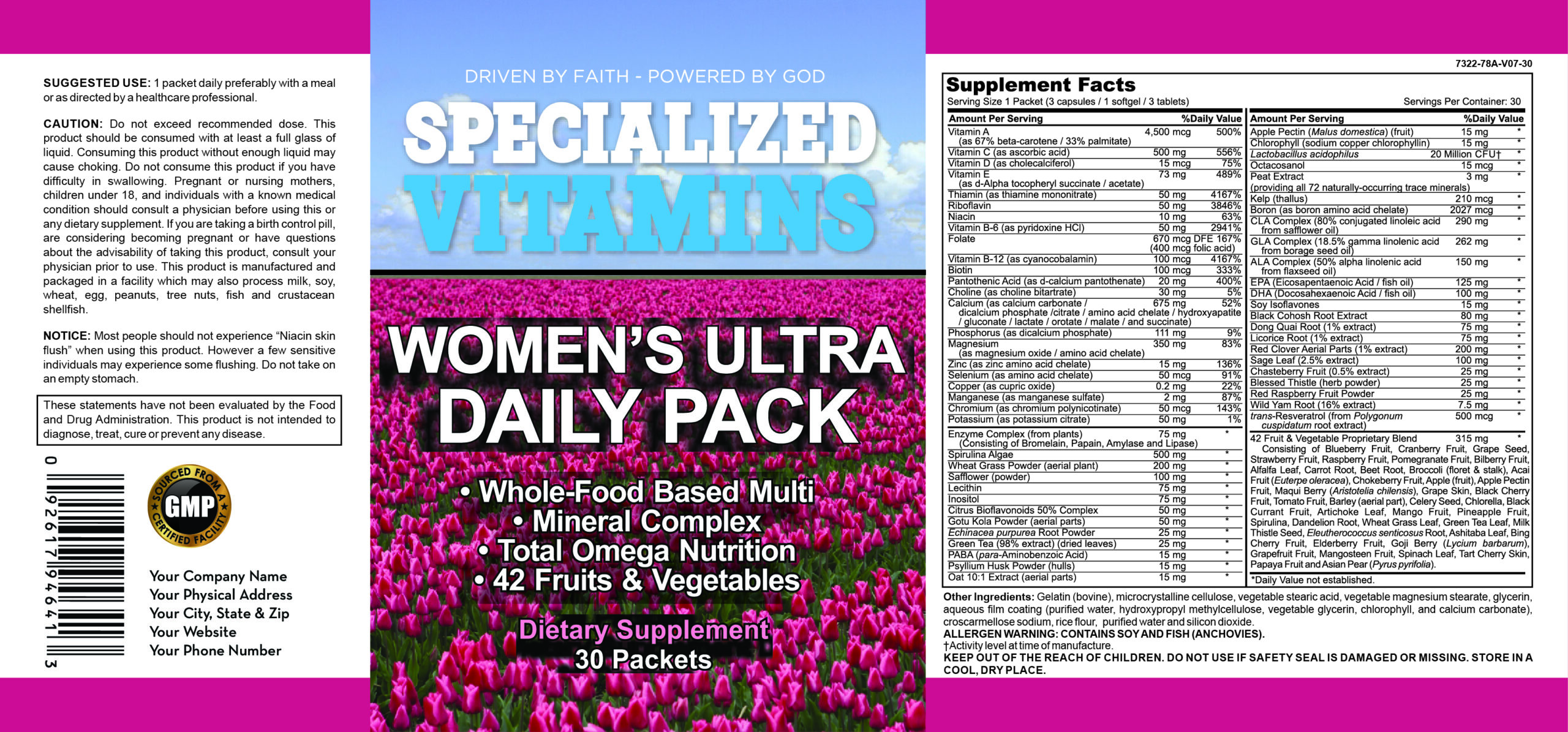 Women's Ultra Daily Pack - 30Packs